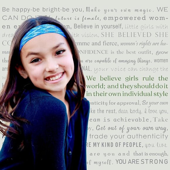 6 Tie Dye Headbands Girls Adjustable No Slip Sports Hair Accessories - Picture 7 of 9